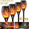 LED Solar Flame Lamp Flickering Outdoor Waterproof Torch Light Landscape Yard Garden Light Path Lighting